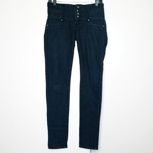 snap button jeans